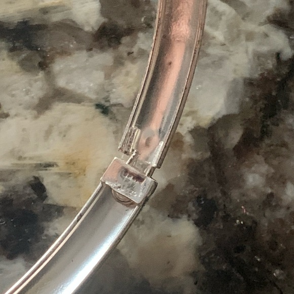 Vintage Sterling Silver Diamond Cut Bracelet, Stamped 925 - Picture 13 of 14